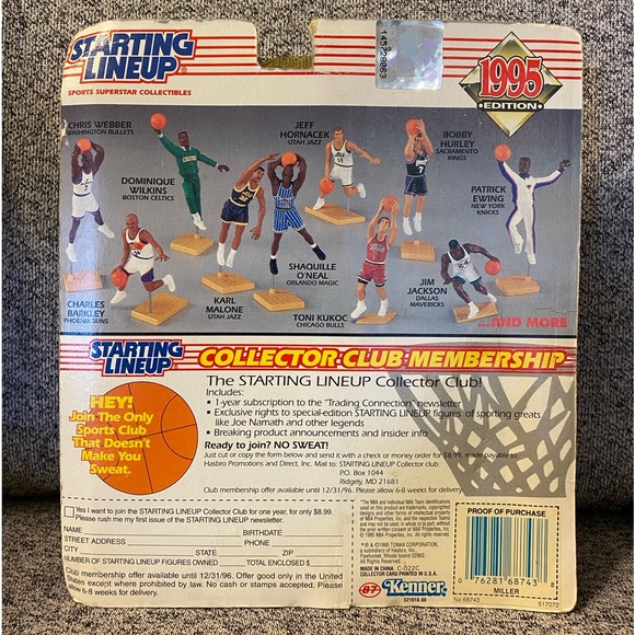 NBA Starting Lineups action figures Scottie Pippen Kevin Garnett Reggie Miller - Picture 7 of 11